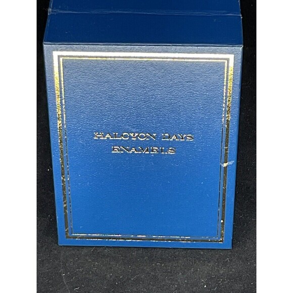 2000 Halcyon Days Enamels Trinket Box England - The Golden Rule Angels Mary Kay - Picture 6 of 8